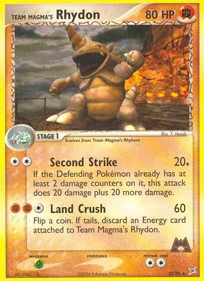 Team Magma's Rhydon Team Magma vs Team Aqua 22