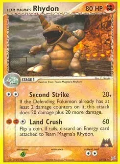 Team Magma's Rhydon Team Magma vs Team Aqua