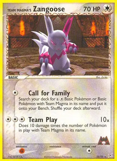 Team Magma's Zangoose Team Magma vs Team Aqua 23