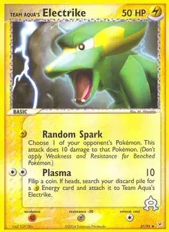 Team Aqua's Electrike Team Magma vs Team Aqua