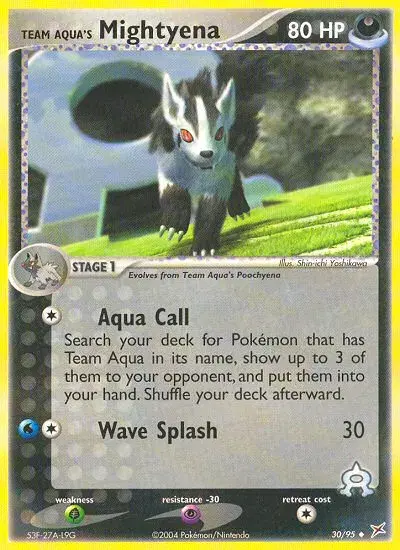 Team Aqua's Mightyena Team Magma vs Team Aqua 30
