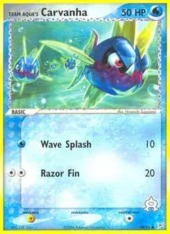 Team Aqua's Carvanha Team Magma vs Team Aqua
