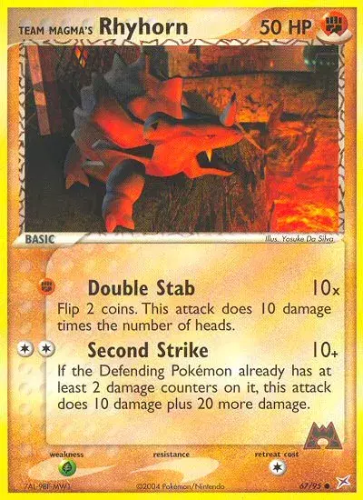 Team Magma's Rhyhorn Team Magma vs Team Aqua 67