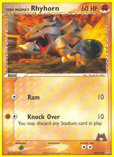 Team Magma's Rhyhorn Team Magma vs Team Aqua 68