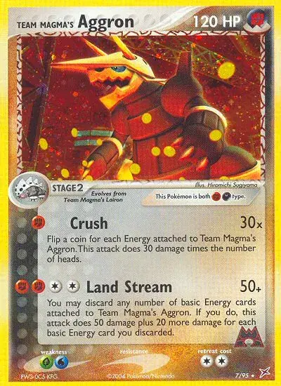 Team Magma's Aggron Team Magma vs Team Aqua 7