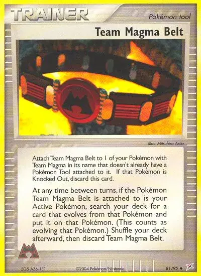 Team Magma Belt Team Magma vs Team Aqua 81