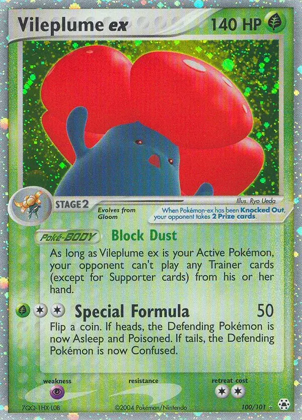 Vileplume ex Hidden Legends 100