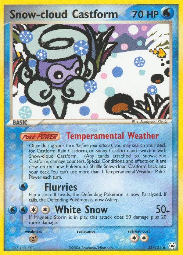 Snow-cloud Castform Hidden Legends 25