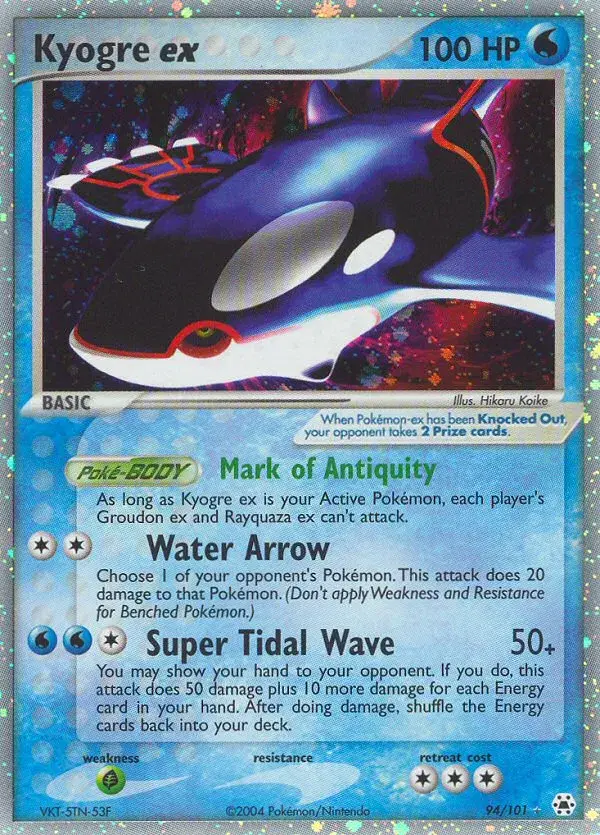 Kyogre ex Hidden Legends 94