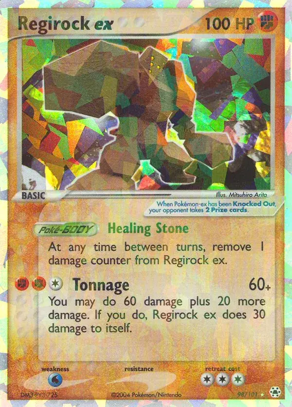Regirock ex Hidden Legends 98