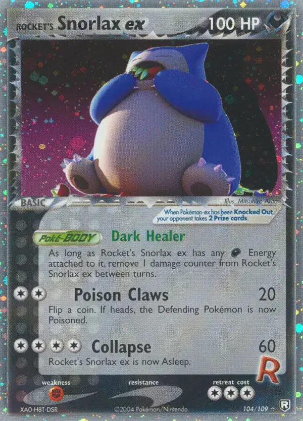 Rocket's Snorlax ex Team Rocket Returns 104