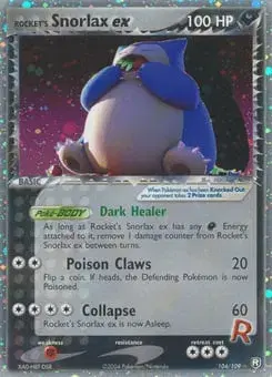 Rocket's Snorlax ex Team Rocket Returns