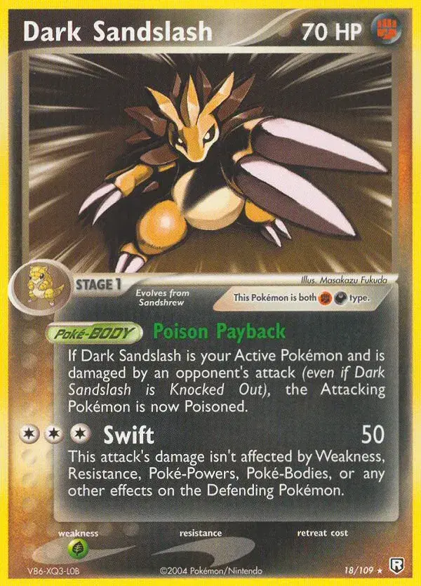 Dark Sandslash Team Rocket Returns 18