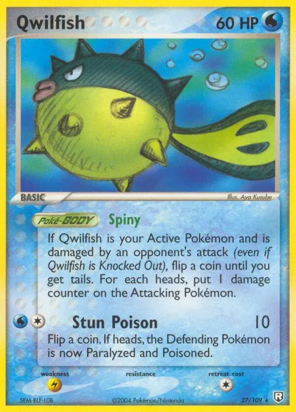 Qwilfish Team Rocket Returns 27