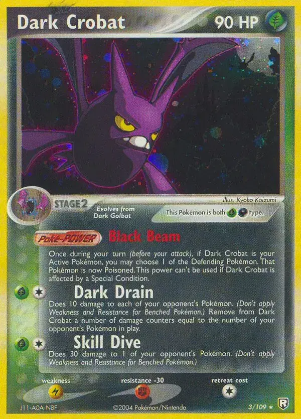 Dark Crobat Team Rocket Returns 3
