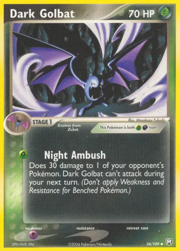 Dark Golbat Team Rocket Returns 34