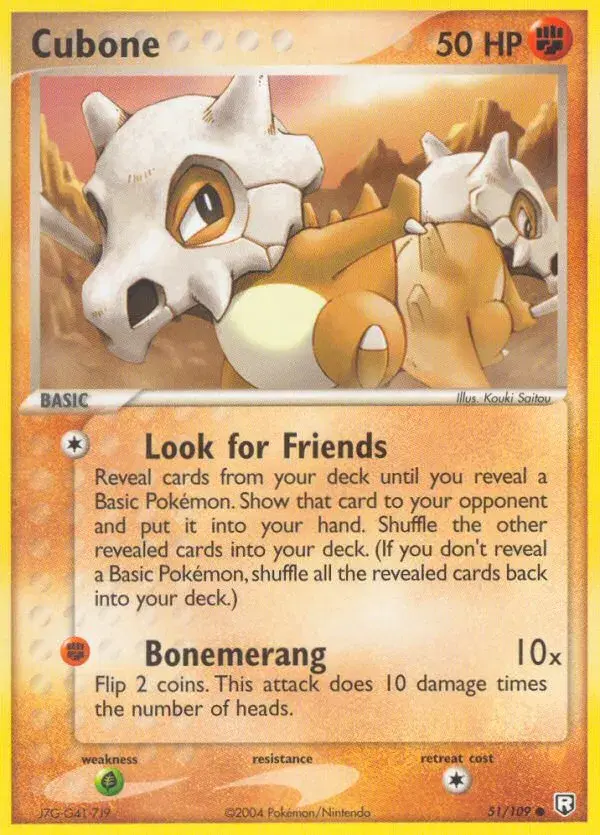 Cubone Team Rocket Returns 51