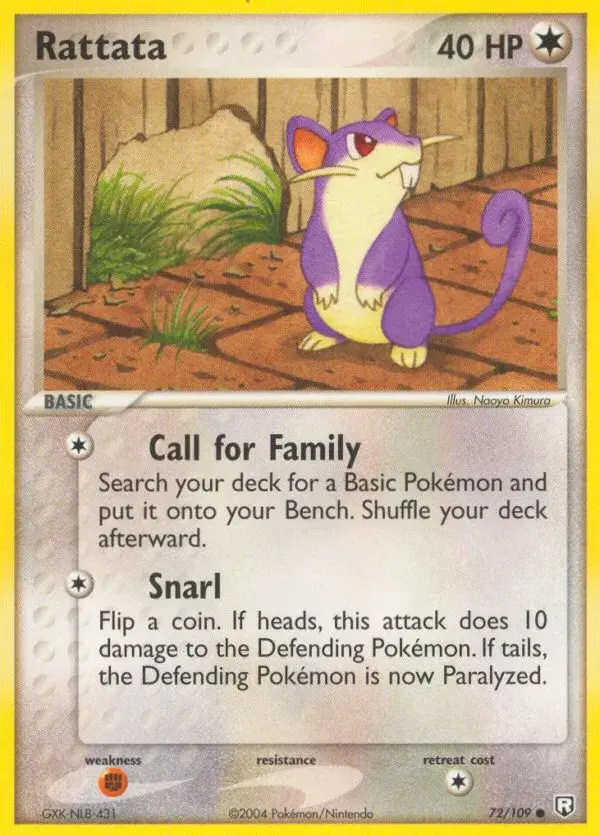 Rattata Team Rocket Returns 72