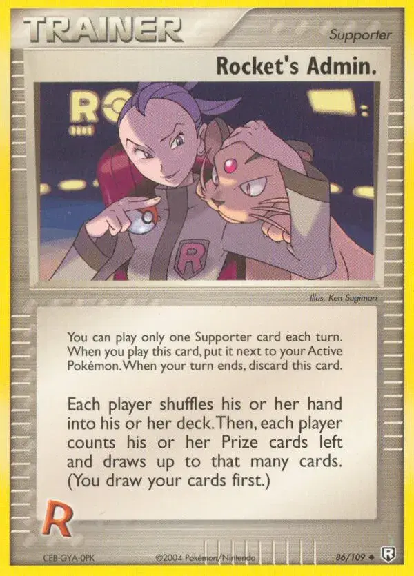 Rocket's Admin. Team Rocket Returns 86
