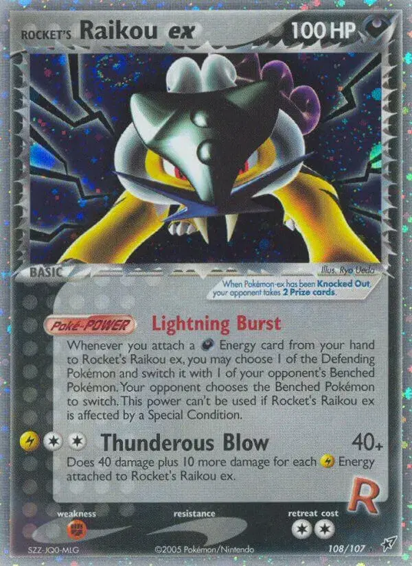 Rocket's Raikou ex Deoxys 108
