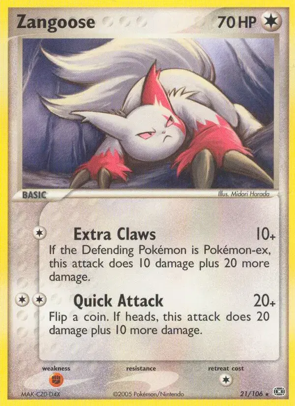 Zangoose Emerald 21