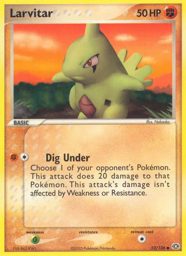 Larvitar Emerald 52