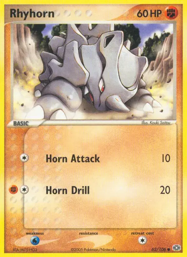 Rhyhorn Emerald 62