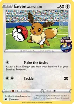 Eevee on the Ball Pokémon Futsal Collection