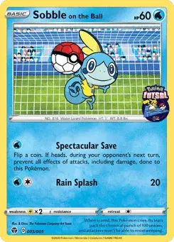 Sobble on the Ball Pokémon Futsal Collection