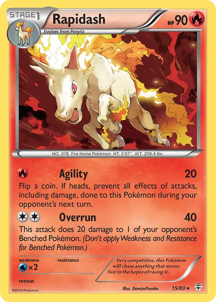 Rapidash Generations 15