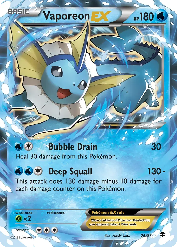 Vaporeon-EX Generations 24