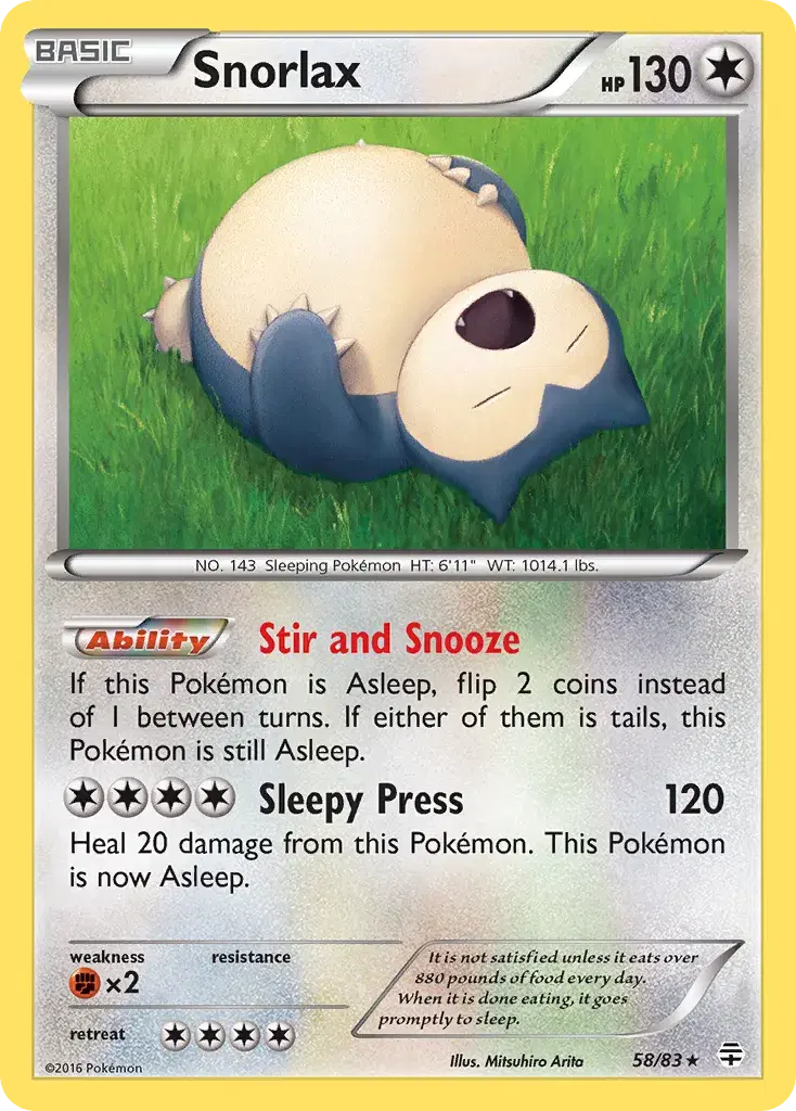 Snorlax Generations 58