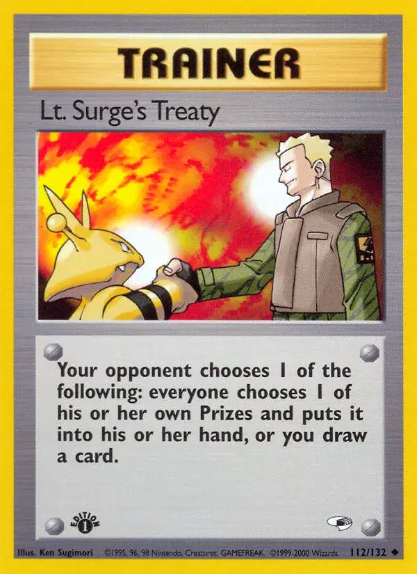 Lt. Surge's Treaty Gym Heroes 112
