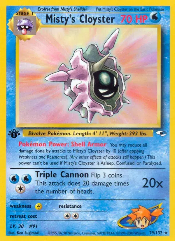 Misty's Cloyster Gym Heroes 29