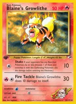 Blaine's Growlithe Gym Heroes