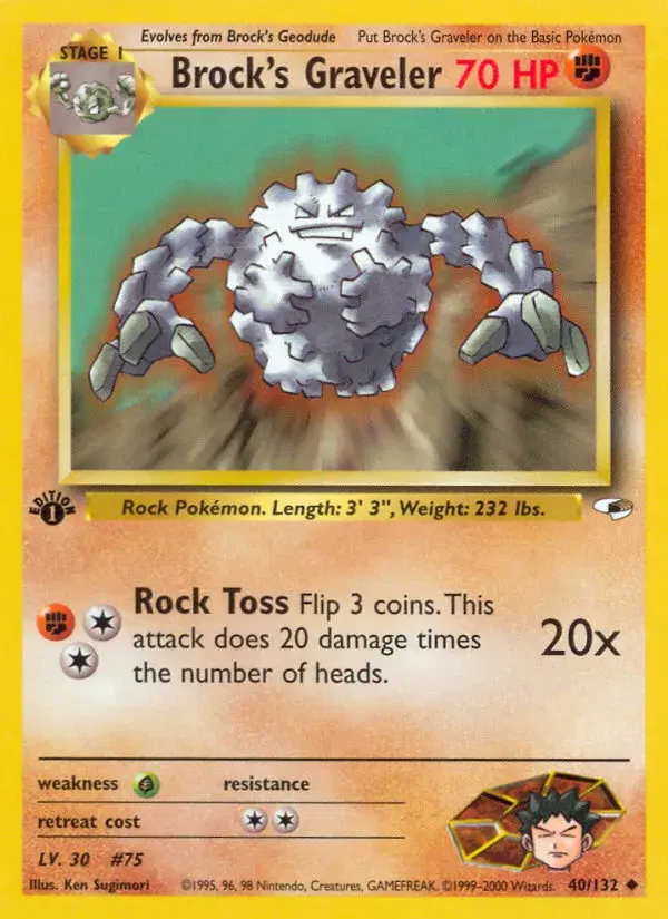 Brock's Graveler Gym Heroes 40