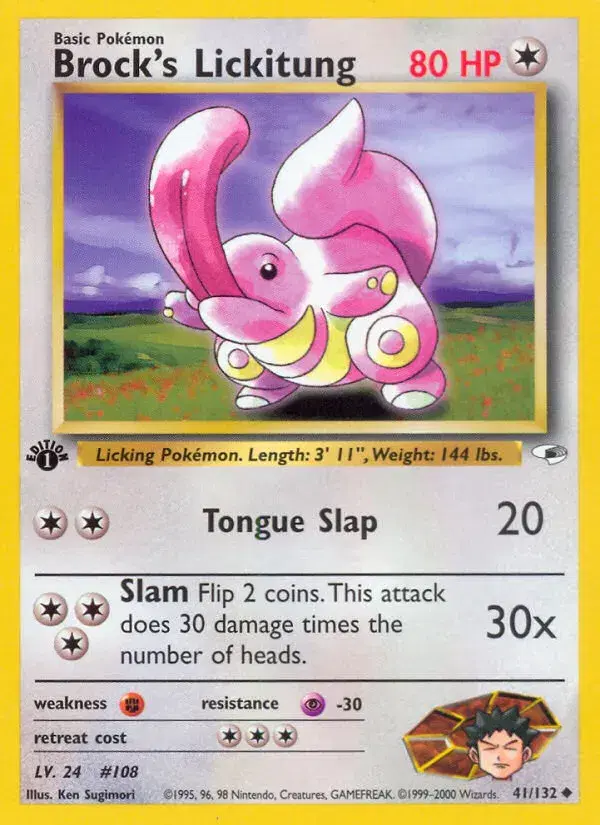 Brock's Lickitung Gym Heroes 41