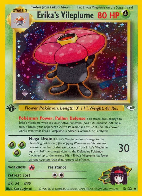 Erika's Vileplume Gym Heroes 5