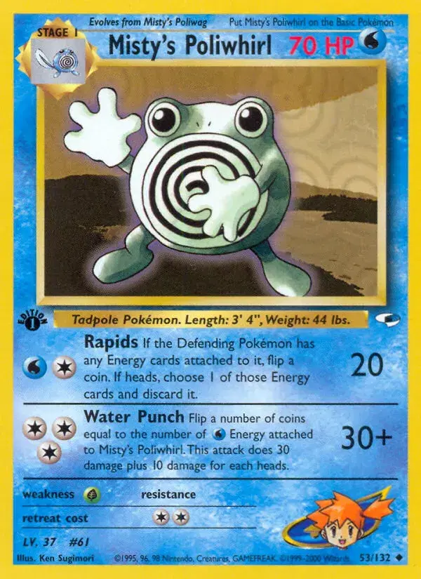 Misty's Poliwhirl Gym Heroes 53