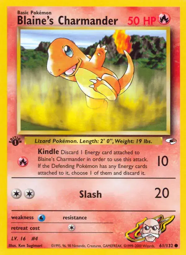 Blaine's Charmander Gym Heroes 61
