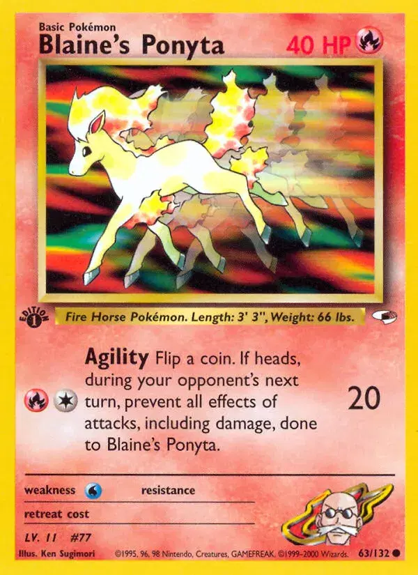 Blaine's Ponyta Gym Heroes 63