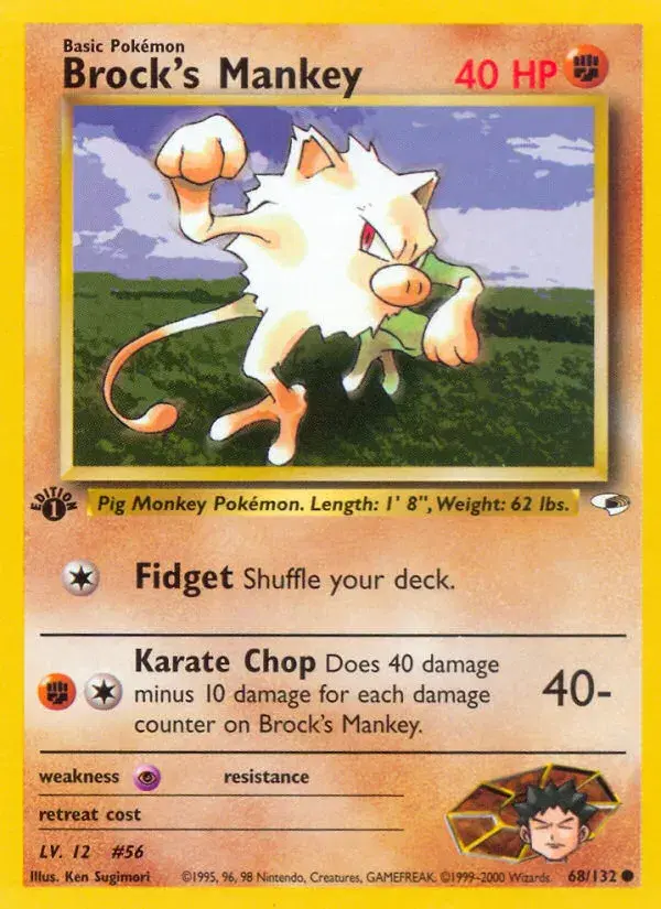 Brock's Mankey Gym Heroes 68