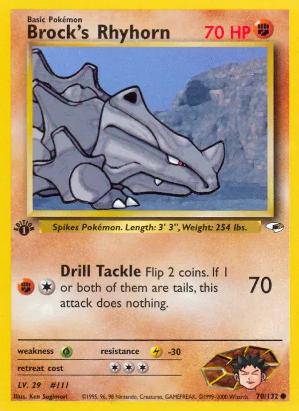 Brock's Rhyhorn Gym Heroes 70