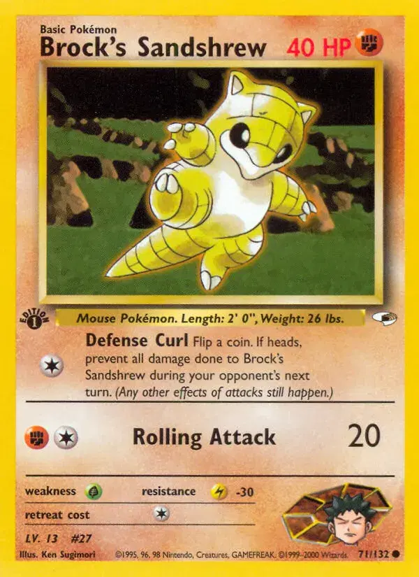 Brock's Sandshrew Gym Heroes 71