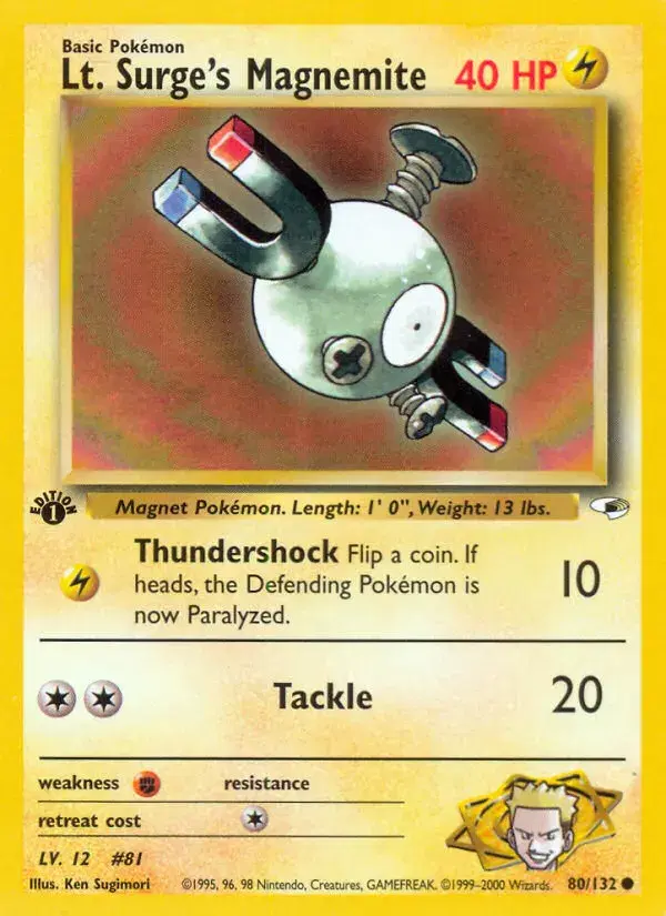 Lt. Surge's Magnemite Gym Heroes 80