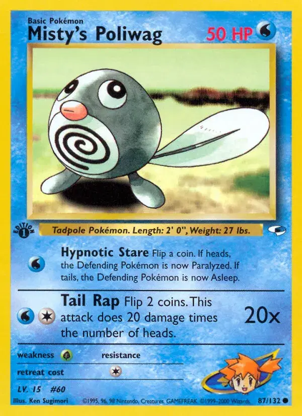 Misty's Poliwag Gym Heroes 87