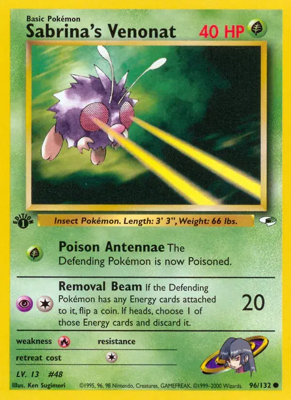 Sabrina's Venonat Gym Heroes 96