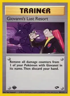 Giovanni's Last Resort Gym Challenge