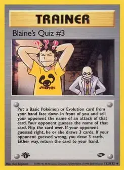 Blaine's Quiz #3 Gym Challenge