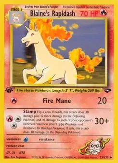 Blaine's Rapidash Gym Challenge